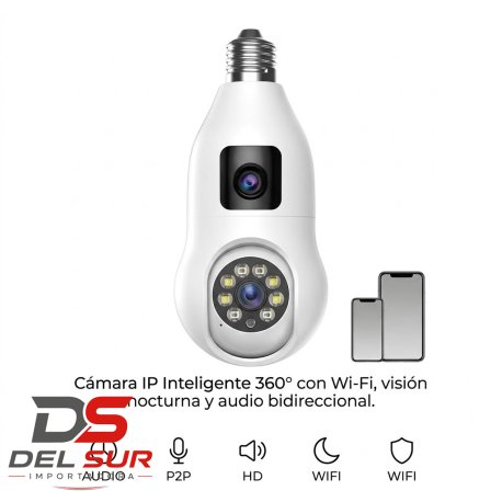 CAMARA DE SEGURIDAD FOCO LENTE DUAL
