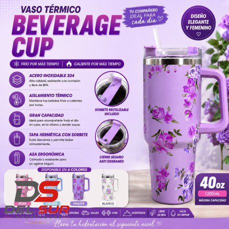 VASO QUENCHER FLOREADO