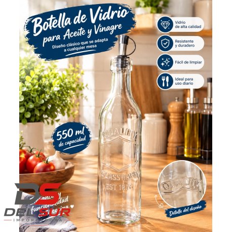ACEITERO/VINAGRERO DE VIDRIO 