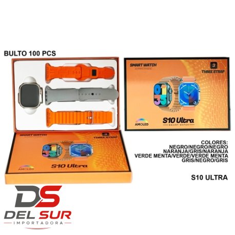 RELOJ SMARTWATCH S10 ULTRA 3 MALLAS