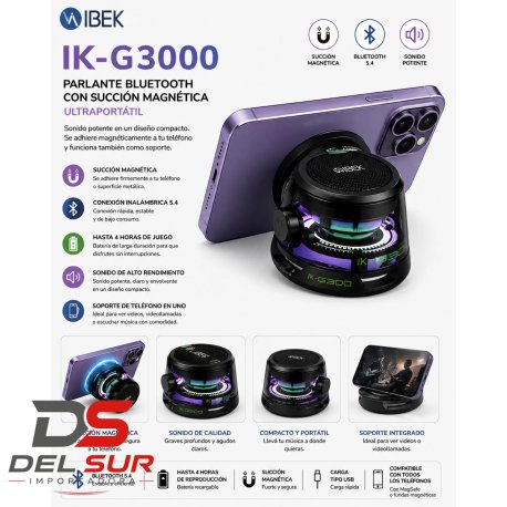 PARLANTE BLUETOOTH MAGNETICO