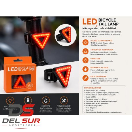 Linterna para Bicicleta Triangulo