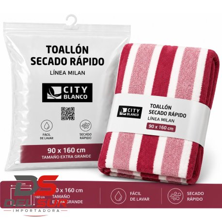 TOALLON RAYADO 90x160