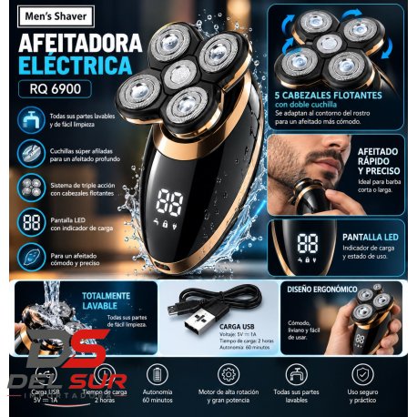 AFEITADORA USB RECARGABLE