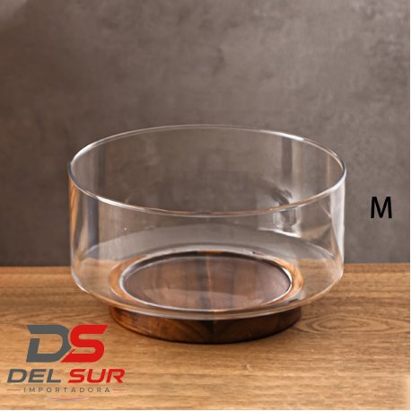 BOWL DE VIDRIO 10,5X17CM C/BASE