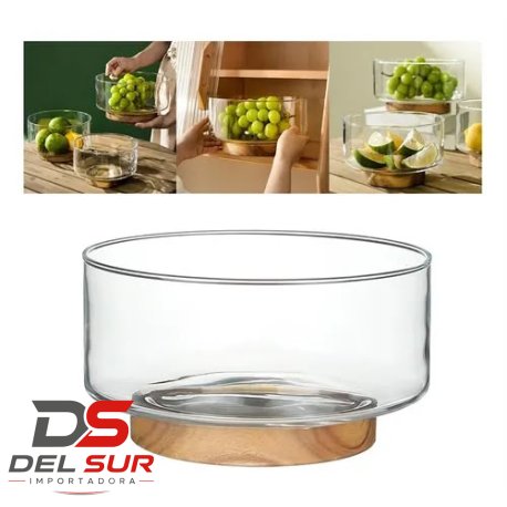 BOWL DE VIDRIO CON BASE