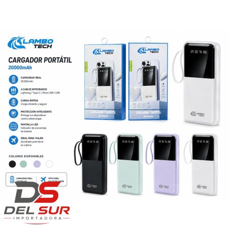 Cargador Portátil 20000mAh