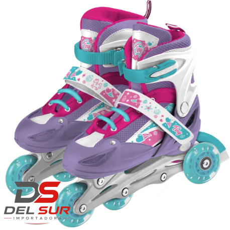 Rollers extensibles 3 en 1 con luz