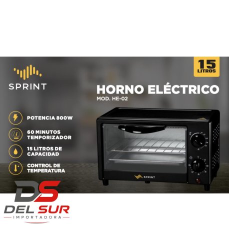 HORNO ELECTRICO 15LT SPRINT *ULTIMA UNIDAD*
