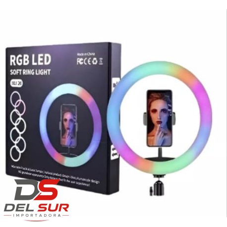 ARO DE LUZ RGB LED 26 CM