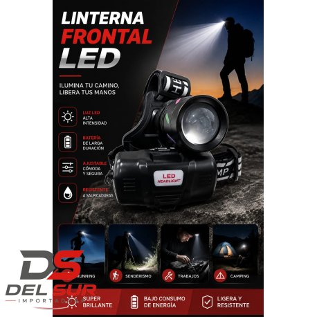 LINTERNA LED FRONTAL