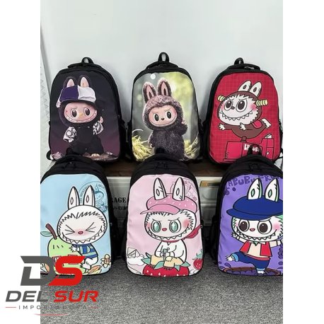 MOCHILA LABUBU DOBLE CIERRE