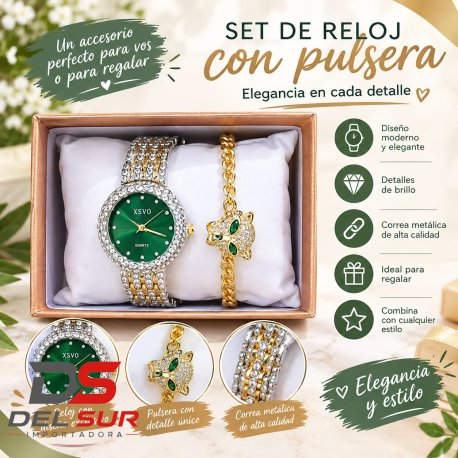 SET RELOJ DE HOMBRE + 1 PULSERA