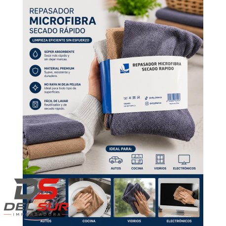 REPASADOR MICROFIBRA x3