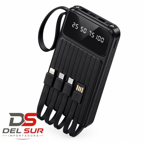 CARGADOR PORTATIL 4EN1 25000mAh