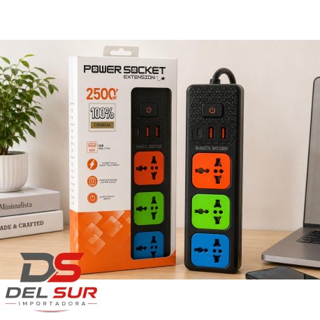 Alargue Múltiple con USB