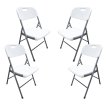 SILLA PLEGABLE BLANCA C/U